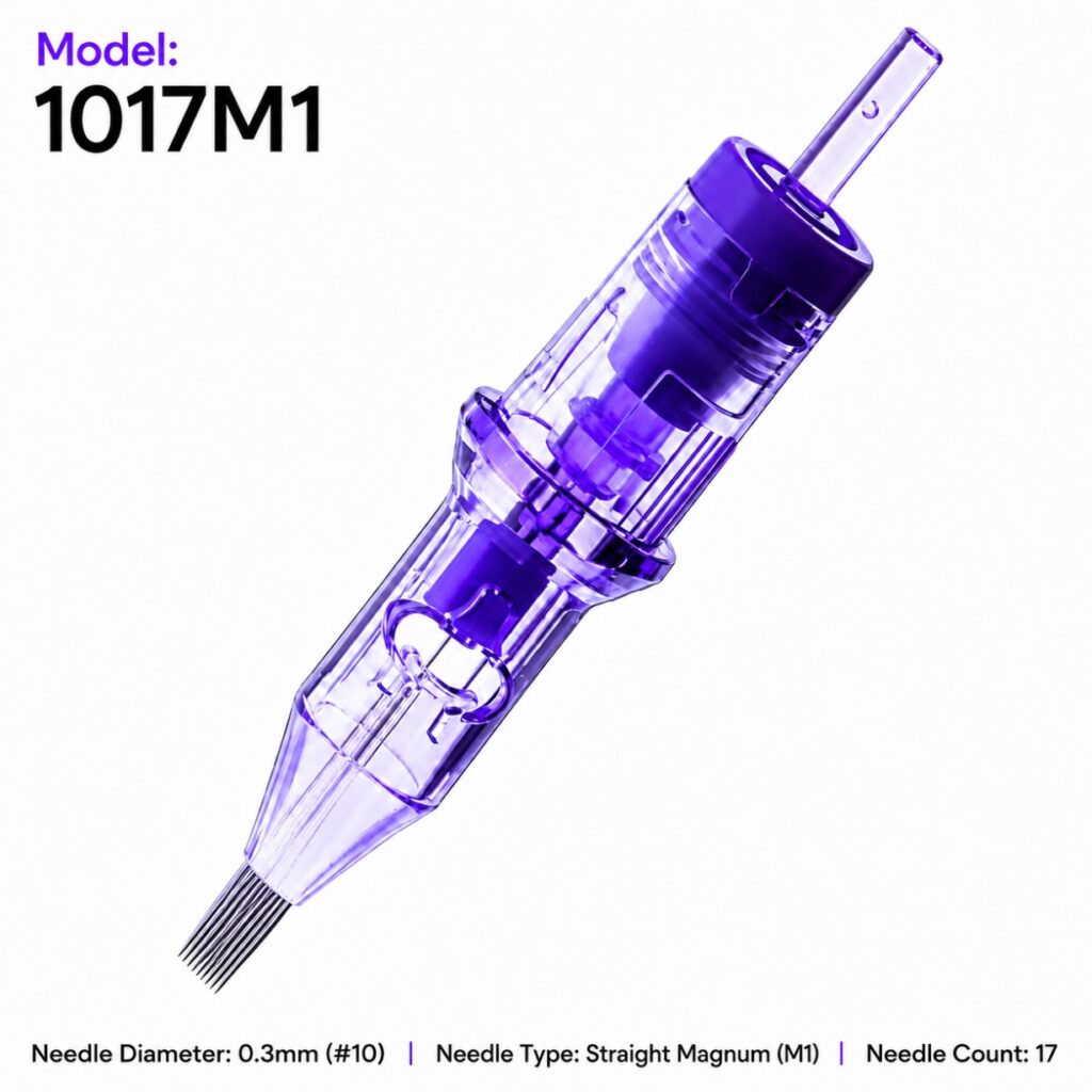 1017M1 tattoo needle cartridge - front view