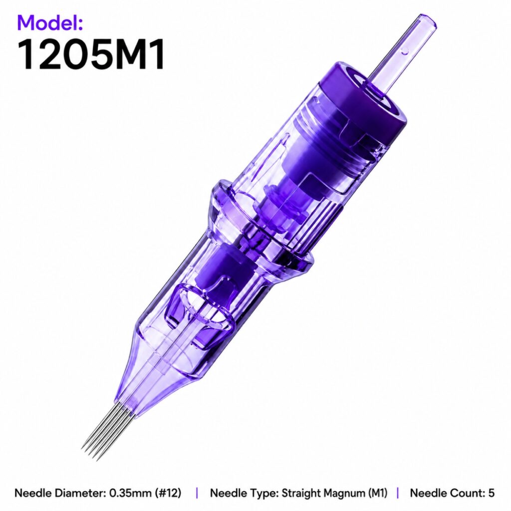 1205M1 tattoo needle cartridge - front view