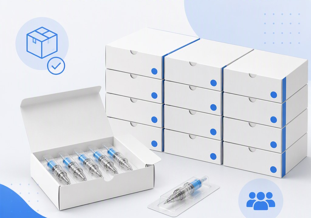 Wholesale MOQ bulk tattoo cartridge boxes